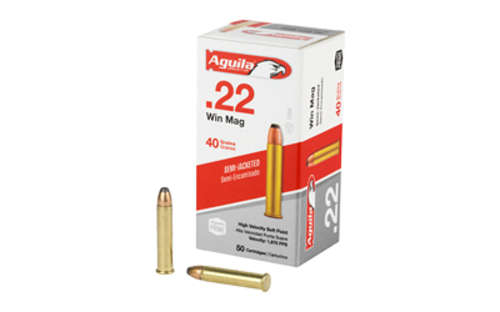 Ammunition Aguila Ammunition Rimfire 22WMR AGUILA 22WMR 40GR SP 50/1000 • Model: Rimfire